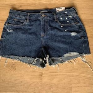 New Old navy jean denim shorts starts sz 12